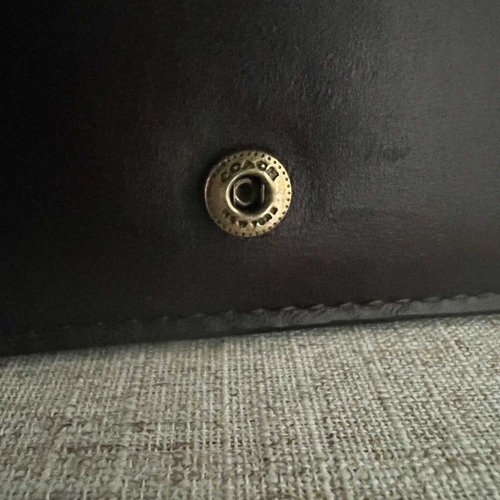 Coach Black, Gray, and Cream Clutch - Picture 4 of 5